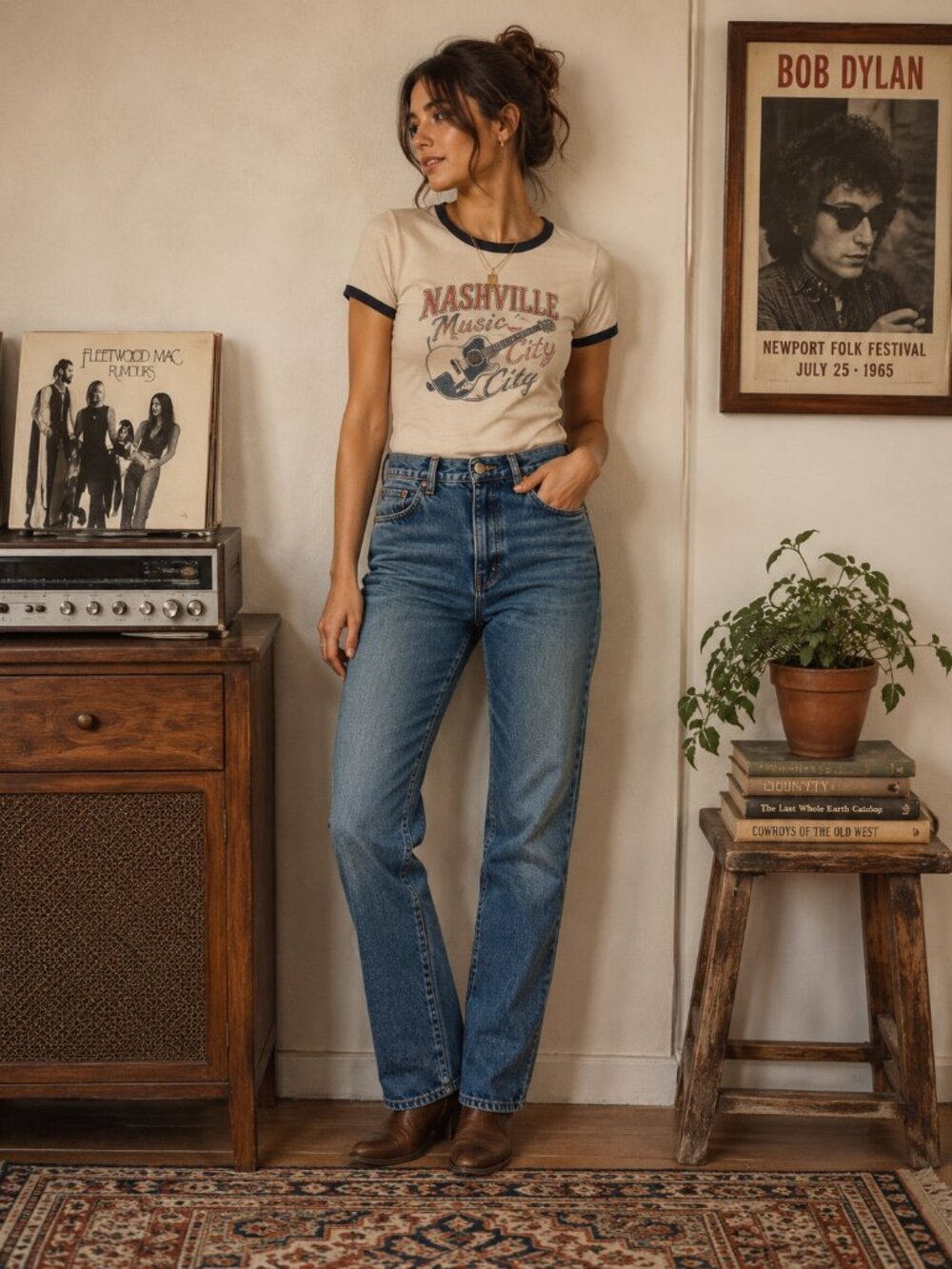 Vintage Farlow High Rise Straight Leg Mom Jeans